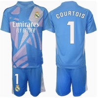 Real Madrid Thibaut Courtois #1 Målvakt Hemmadräkt Barn 2024-25 Kortärmad (+ Korta byxor)
